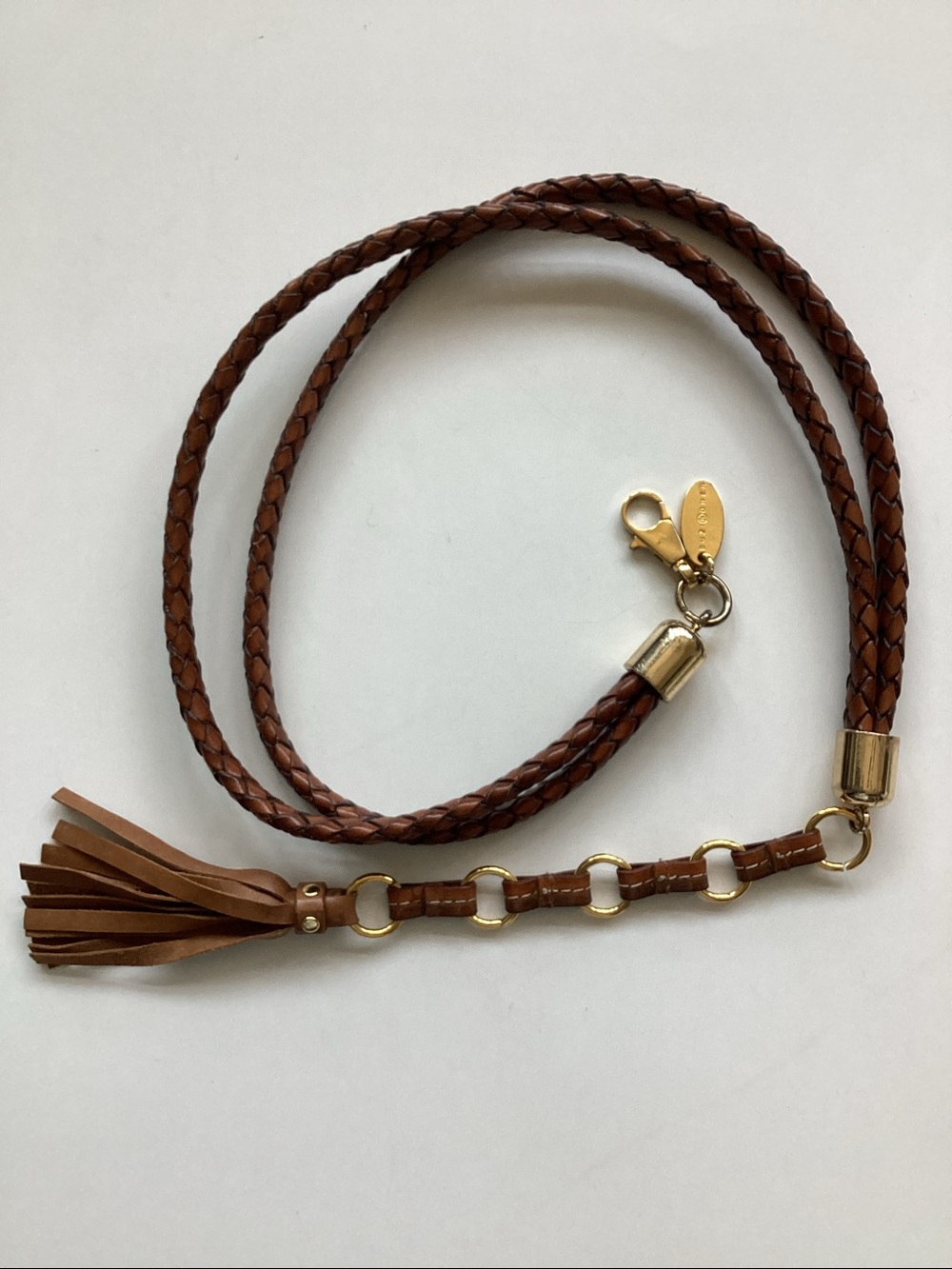 Suzi Roher Double Braided Leather Adjustable Belt